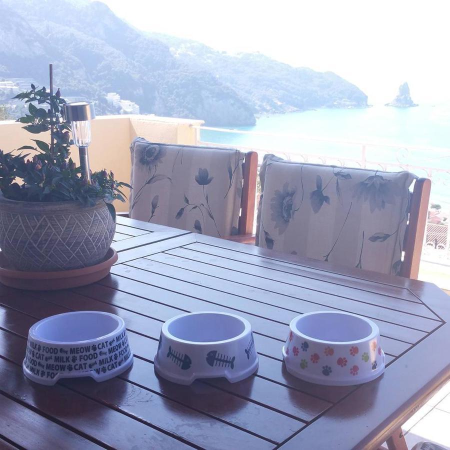 Natalia Apartment B With Panoramic Sea Views Of Agios Gordios Bay Extérieur photo